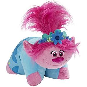 Pillow Pets DreamWorks Poppy Stuffed Animal – Trolls World Tour Plush Toy, 1 Count (Pack of 1) Pink