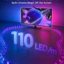 TV Backlight Sync to Screen with Sensor, 18ft RGB LED Light Strip for 75-85 Monitor, Smart App Control, Game & Music Sync Color Lighting