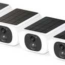 ANRAN 2K Cameras for Home Security Outside, Solar Security Cameras Wireless Outdoor, Battery Powered WiFi Surveillance with Human Detection, Color Night Vision, Spotlight, Works with Alexa (4 Pack)