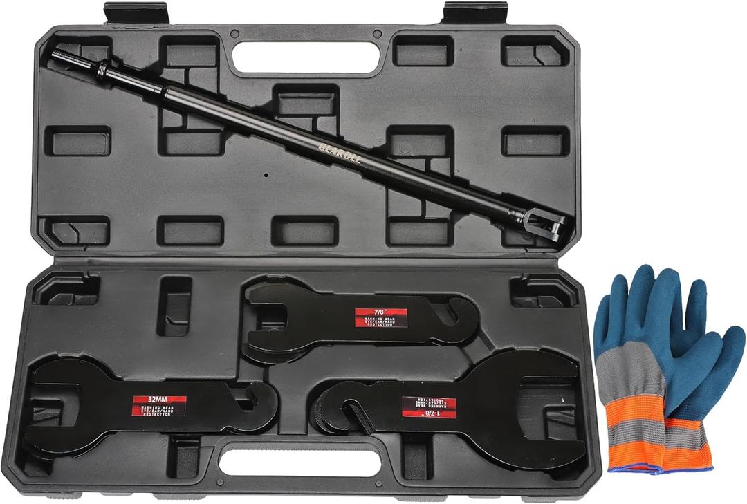 43300 Pneumatic Fan Clutch Wrench, 8PCS Fan Clutch Removal Tool Kit Compatible with Ford/GM/Chrysler/Jeep