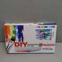 Tucocoo Paint by Number Blue Lilac in a Glass Vase Flowers DIY Painting On Canvas with Brushes Acrylic Paints Graffiti Paint by Numbers for Adults Kids Students Beginner 16x20 InchWithout Frame