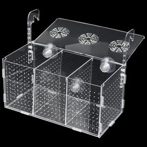 Fish Breeding Box, Acrylic Fish Isolation Box,Fish Separator for Aquarium, Aquarium Incubator with Suction Cups for Baby Fish Shrimp Clownfish Guppy Aggressive Fish(11.5" x 6" x 6") Fish Breeding Box, Acrylic Fish Isolation Box,Fish Separator for Aquarium, Aquarium Incubator with Suction Cups for Baby Fish Shrimp Clownfish Guppy Aggressive Fish(11.5" x 6" x 6")