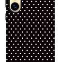 Owncase for Samsung Galaxy S24 Ultra Case Cute Fashion Polka Dot Phone Case for Women Girls Shockproof Slim TPU and Hard PC Protective Cover, Black
