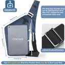 VADOO Sling Bag - Anti-theft Crossbody Shoulder Bag for Men and Women