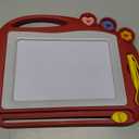 Magnetic Drawing Board, Toddler Toys for Age 1 2 3 Boys Girls, Toddler Drawing Board, Birthday Easter Christmas Halloween Kids Toy Gifts for Boys and Girls (Red)