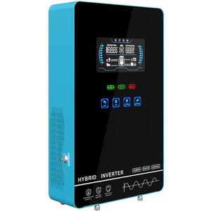 Y&H 4000W Hybrid Solar Inverter DC24V 120VAC Pure Sine Wave Output Battery-Free Starting, Built-in 140A MPPT Charger, 6.25" Touch LCD, UPS/Line/Battery Mode, for Off-Grid Home/RV/Energy Storage System