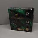 Garden Hose, NON-EXPANDABLE Garden Hose, Super Light Weight Hose, No Burst, 3/4 inch Solid Brass Connectors, 50 Ft, Black