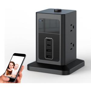 160 Wide Angle 4K HD Charger Camera Wireless Hidden Cameras Spy Security Wall Outlet WiFi Camera Indoor Cameras for Home Security, Advanced Night VisionUpgraded