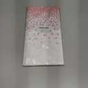 OHOME 4 Pack Disposable Plastic Table Cloths,White and Rose Gold Rectangle Table Covers for Birthday Valentines Decor Pink Sweet 16 Party Decorations - Baby Shower Decorations for Girl 54" x 108"