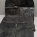 62-Inch Garment Bags Covers, Hanging Clothes Bag, Suit Cover Bags with Clear Window for Hanging Closet Clothes Storage and Travel (Black)