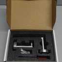 Newfun Brushed Nickel Toilet Paper Holder, SUS 304 Stainless Steel Adjustable Double Post Pivoting Toilet Paper Roll Holder Wall Mount for Bathroom