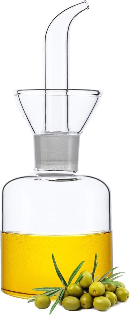 HAIZEEN 5 oz / 150ml Olive Oil Dispenser Bottle/Oil Bottle Dispenser/Oil Cruet, Olive Oil & Vinegar Dispenser with Non Drip Spout - Oil Pourer Dispensing Bottles for Kitchen BBQ & Bathroom.