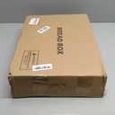 GHWIE Double Layer Bamboo Bread Box for Kitchen Counter, Large Capacity Bread Storage Bin, Bread Container with Acrylic Wavy Door Panel (Natural, Medium)