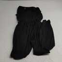 PRETTYGARDEN Women's Summer Jumpsuits Dressy Casual One Piece Outfits Sleeveless Mock Neck Wide Leg Pants Rompers with Pockets (Small, Black)