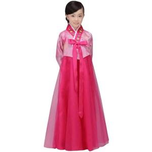 Korean Girls Kids Children Hanbok Costume Dress Outfit Set, Size: 4-5Years(110cm)