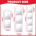 Foldable Full Length Mirror 2-in-1 Wall-Mounted or Tabletop Mirror, Portable Travel Mirror with Handle for Dance Home Bedroom Wardrobe Stage Makeup Checks Camping Outdoor Use (47" x 12.5", Tri-Fold)