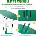 Mverse Giant Flower Stand Base and Stem, Weighted Iron Base, Flexible Pole, 3 Bendable Aluminum Pipes and Pins for DIY Paper Flowers, Wedding Arch, Party Backdrop