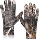 EAmber Camouflage Hunting Gloves Camo Touch Screen Gloves Pro Anti-Slip Lightweight Archery Accessories Hunting Outdoors (X-Large)