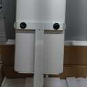 Foldable Mobile Standing Desk, 27 Inch Small Rolling Laptop Cart Height Adjustment, 90 Tiltable Bedside Table, No Assembly Needed Portable Computer Workstation, White