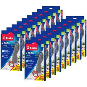 PLAYTEX Living Reuseable Rubber Cleaning Gloves (Small, 18 Pack), Premium Protection Reusable Household Gloves