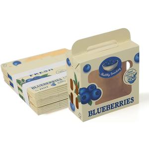 1/2 Pint Paper Berry Baskets  Food-Grade Produce Containers for Blueberries  Vented, Eco-Friendly, FSC-Certified Blueberry Storage Gift Boxes for Farmers Market & Home Use (Pack of 25)