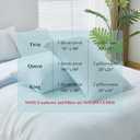 WhatsBedding 3 Pieces Duvet Cover Set Twin Size - Prewashed Bedding Set, Extra Comfy & Breathable Cooling Comfoter Cover, 1 Duvet Cover and 1 Pillowcase, 68x90 (Light Blue, Twin)