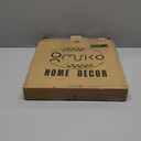 Orange Square Decorative Tray with Handles, 13"*13" Versatile Serving Tray for Coffee Table, Ottoman, Ideal for Serving, Displaying, Organizing