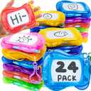 Tinlade 24 Pack Mini Magnetic Drawing Board for Kids, Small Erasable Drawing Pad, Toddler Writing Tablet, Birthday Party Favor, Classroom Prize, Goodie Bag Stuffers for Boy Girl