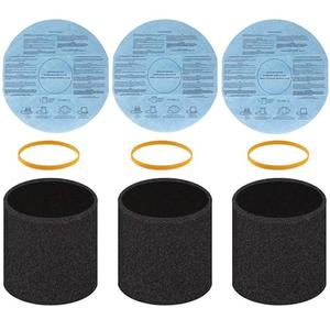 Filter Replacement 90585 Foam Sleeve for Shop Vac Wet Dry Vacuums 90304 90350 90333, VF2002 Reusable Dry Vac 9010700 Filter, Fits Most 5 Gallon Up Wet Dry Vacuum Cleaners