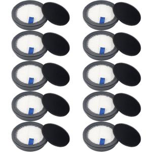 HEPA Filters & Sponge Filters Fit for Afoddon A200Pro/A200, ORFELD B08/C10A/C10G, NEQUARE S12, S25, S25Pro, S26 Series Cordless Vacuum Cleaner (10 Pack HEPA Filters & 10 Packs Sponge Filters)
