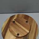 Acacia Wood Lazy Susan, Wood Turntable Tray Cabinet Organizer, 14"
