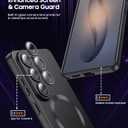 LEKEVO Magnetic for Samsung Galaxy S26 Ultra Case [Compatible with MagSafe][Built-in Camera Lens Protector] Slim Soft Silicone Bumper Shockproof Metallic Luster Phone Case, Black