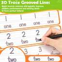 Magic Grooved Writing Practice for Kids Age 3-5, Reusable Grooved Handwriting Practice Kindergarten Workbooks for Kids Ages 3-8, Preschool Learning Activities, Tracing Books Gifts for Boys Girls