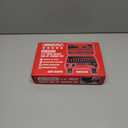 64-Piece 1/4" Drive Impact Socket Wrench Driver-Bits Set, Cr-V Metric&SAE Deep and Shallow Socket Set, S2 Power Bits with Quick-Release Ratchet Handle, Universal Joint, Bit Holder, Power Drill Adapter