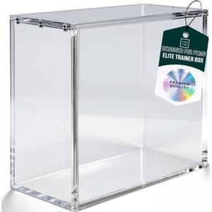 ETB Acrylic Case , ETB Protector Case,Clear Display Stackable - 8mm Ultra Thick Slotted Magnetic Lid Compatible with Elite Trainer Box (Box Not Including)