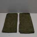 EMEMA Pack of 2 Corduroy Soft Soild Decorative Square Throw Pillow Covers Cushion Cases Spring Pillowcases for Couch Sofa Bedroom Car 12x12 Inch Olive Green