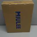 MIULEE 100% Blackout Linen Textured Curtains for Bedroom Solid Thermal Insulated Copper Brown Grommet Room Darkening Curtains & Drapes Luxury Decor for Living Room Nursery 52 x 90 Inch (2 Panels)