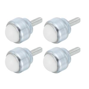 PATIKIL 1" Roller Ball Transfer Bearing, 4 Pcs Round Ball Transfer Unit Nylon, Carbon Steel Casters for Conveyor Roller Stand Transmission Furniture