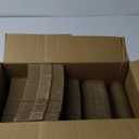 HORLIMER 4x4x2 inches Shipping Boxes Set of 100, White Corrugated Cardboard Box Literature Mailer