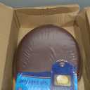 Soft Standard Vinyl Toilet Seat, Chocolate - 17 Inch Soft Vinyl Cover with Comfort Foam Cushioning - Fits All Standard Size Fixtures - Easy to Install Fantasia by Achim Home Decor