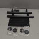 EaseLife 12 FT Double Sliding Barn Door Track and Handle Hardware Kit,Straight Pulley,Slide Smoothly Quietly,Easy Install (12FT Track Kit for 33"~36" Wide Double Door)