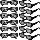 Cuffbow 7 Pairs Birthday Glasses Funny Photo Props Sunglasses Novelty Sunglasses for Birthday Adults Halloween