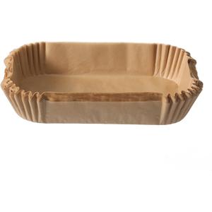 Air Fryer Liners Disposable Rectangular.100pcs Virgin Pulp Parchment Paper for 4qt-6qt Air Fryer.Food Grade,Non-stick, Oil-proof & Heat Resistant for Baking,Microwave,Cooking & Deep Fryer Accessories