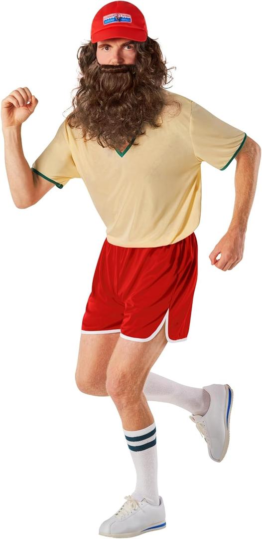 Morph Running Costumes For Men With Wig Running Halloween Costumes For Men Runner Funny (Large)