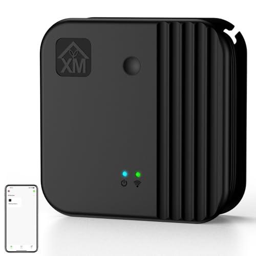 XMCOSY+ Smart Bridge for Smart Solar Outdoor Lights with Motion Sensor, Supports to 128 Devices, 2.4GHz WiFi, Remote Control, Works with Alexa & Google Home, Compatible with Bluetooth & Mesh Devices