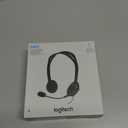 Logitech H111 Wired Headset, Stereo Headphones with Noise-Cancelling Microphone, 3.5 mm Audio Jack, PC/Mac/Laptop/Smartphone/Tablet - Black