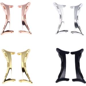 8 Pcs Watch Band Connectors Black Gold Rose Gold Silver Alloy Adapter for Google Pixel Watch 2 1