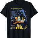 Cat Wars for Cat Lovers Perfect Funny Gift T-Shirt (Small, Black)