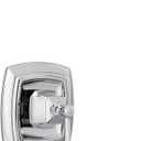 Moen Conway Chrome Posi-Temp Shower Trim Set Featuring Square Showerhead, Lever Handle, and Tub Spout, Valve Included, 82922