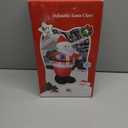 8 FT Christmas Inflatables Santa Claus Outdoor Decorations, Blow Up Santa Claus with Gifts Bag, Big Santa Carrying Presents Sack, Built-in LED Light, Xmas Outside Decor for Front Back Yard Garden Lawn